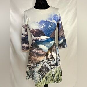 ASOS Multicolor Scenic Print Dress